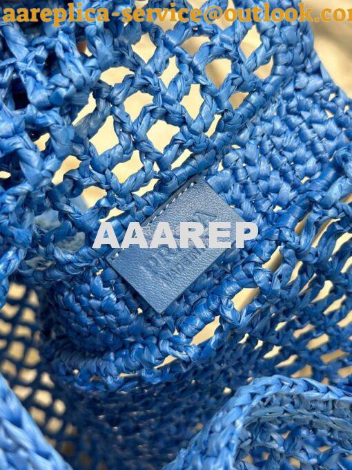 Replica Prada Crochet tote bag 1BG393 Raffia-effect Yarn Color ii 30