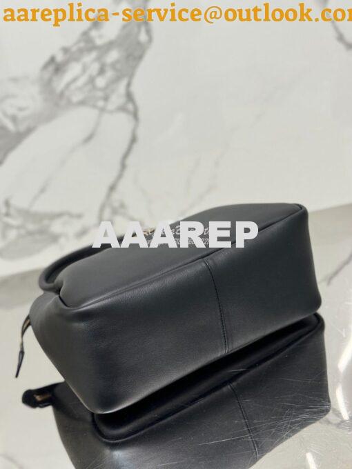 Replica Prada Medium leather handbag 1BA444 Black 8