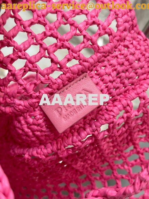 Replica Prada Crochet tote bag 1BG393 Raffia-effect Yarn Color i 31