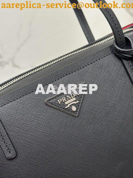 Replica Prada Saffiano Shopper Tote Bag with Detachable Pouch 1BG343 4