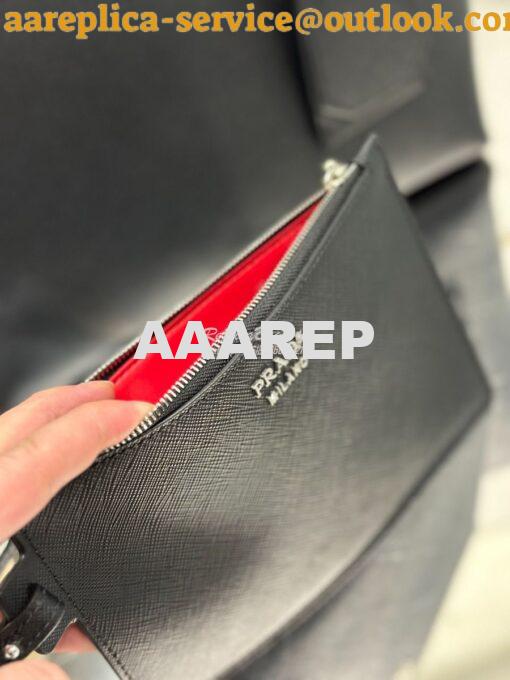 Replica Prada Saffiano Shopper Tote Bag with Detachable Pouch 1BG343 9