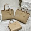 Replica Prada Large Leather Symbole Bag With Topstitching 1BA377 Sand 13