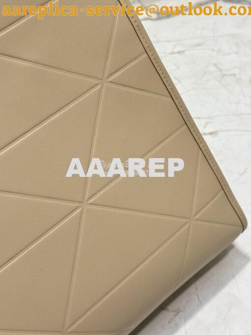Replica Prada Large Leather Symbole Bag With Topstitching 1BA377 Sand 11