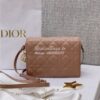 Replica Dior Lady Dior Pouch Lambskin Cannage S0855 Nude