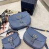 Replica Dior Bobby Bag in Denim Blue Box Calfskin M9319U