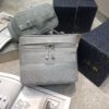 Replica Dior 30 Montaigne Grained Calfskin Bag with Silver Chain M9208 15