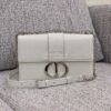 Replica Dior 30 Montaigne Lambskin Box Bag M9204 in Stone Grey 15