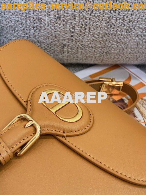 Replica Dior Bobby Bag in Camel Box Calfskin M9319U 9