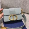 Replica Dior 30 Montaigne Lambskin Box Bag M9204 in Stone Grey