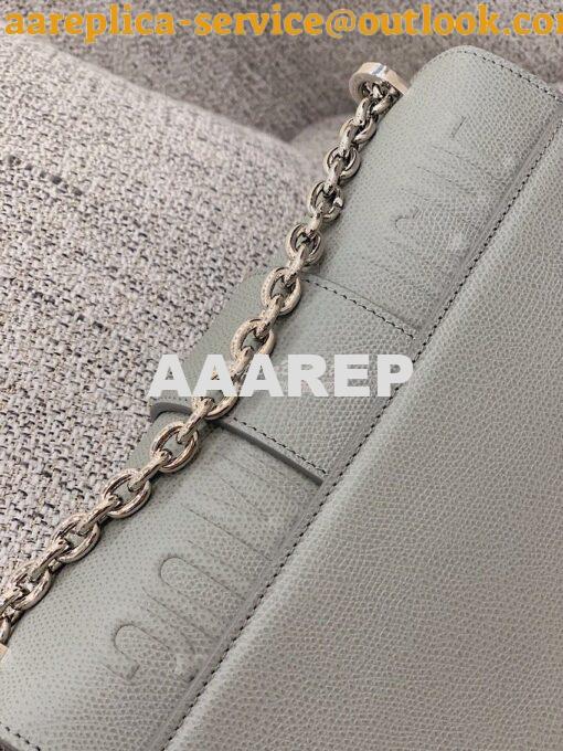 Replica Dior 30 Montaigne Grained Calfskin Bag with Silver Chain M9208 12