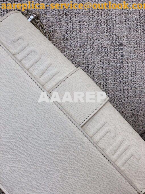 Replica Dior 30 Montaigne Grained Calfskin Bag with Silver Chain M9208 10