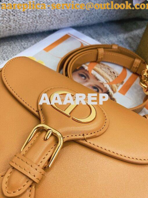 Replica Dior Bobby Bag in Camel Box Calfskin M9319U 18