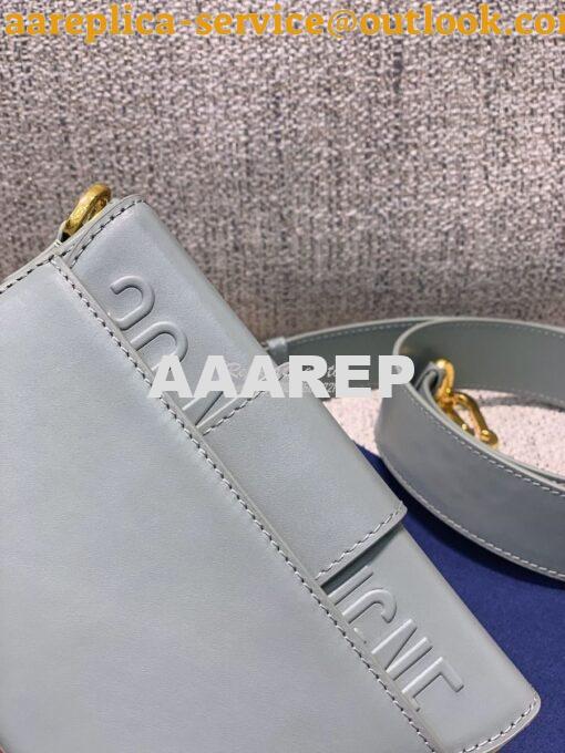 Replica Dior 30 Montaigne Lambskin Box Bag M9204 in Stone Grey 12