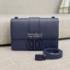 Replica Dior 30 Montaigne Bag Blue Ultramatte Grained Calfskin