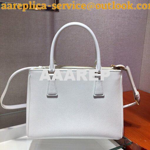 Replica Prada Galleria Saffiano Leather Tote Bag 1BA274 White 6