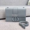 Replica Dior 30 Montaigne Bag Stone Grey Ultramatte Grained Calfskin