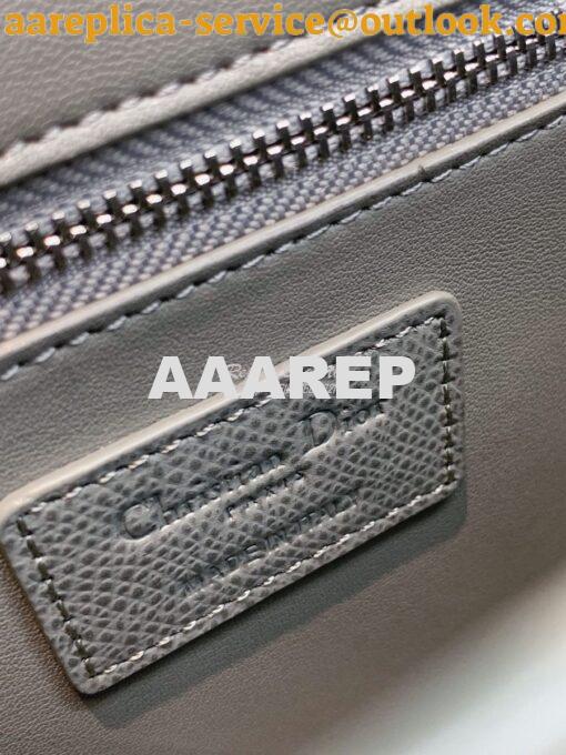 Replica Dior 30 Montaigne Bag Stone Grey Ultramatte Grained Calfskin 12