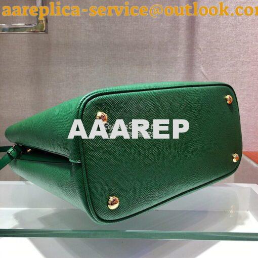 Replica Prada Panier Saffiano Leather Bag 1BA211 Green 9