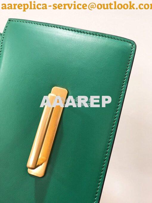 Replica Prada Cahier Leather Bag 1BD045 Green 7