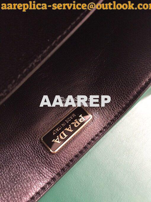 Replica Prada Cahier Leather Bag 1BD045 Green 9
