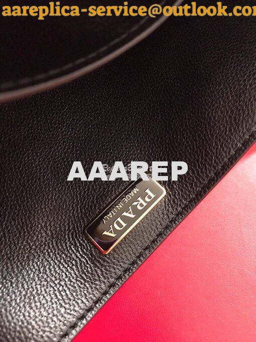 Replica Prada Cahier Leather Bag 1BD045 Red 7