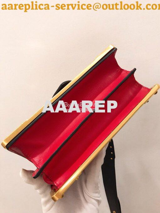 Replica Prada Cahier Leather Bag 1BD045 Red 8
