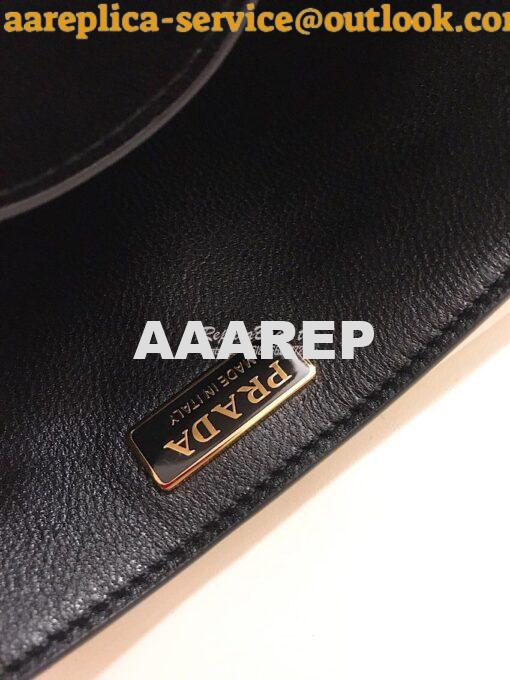 Replica Prada Cahier Leather Bag 1BD045 White 8