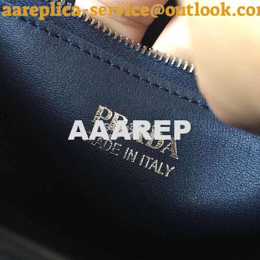 Replica Prada Monochrome Saffiano Leather Bag 1bd186 Blue 6