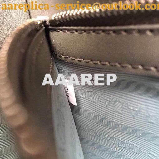 Replica Prada Monochrome Saffiano Leather Bag 1bd186 Grey 9