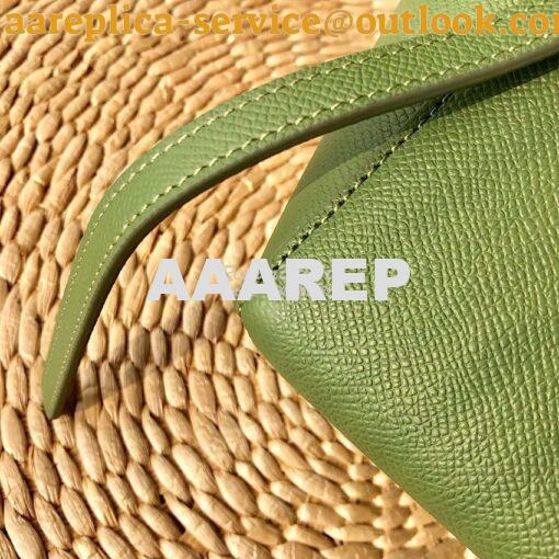 Replica Celine Nano Belt Bag Matcha Green Grained Calfskin 185003 4