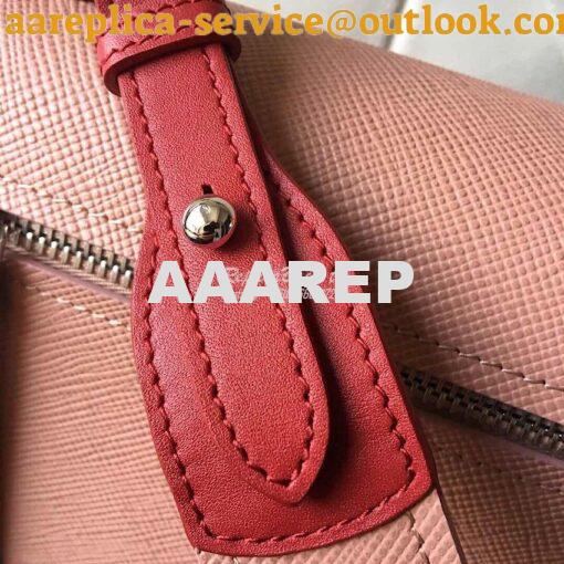 Replica Prada Monochrome Saffiano Leather Bag 1bd186 Powder Pink 8
