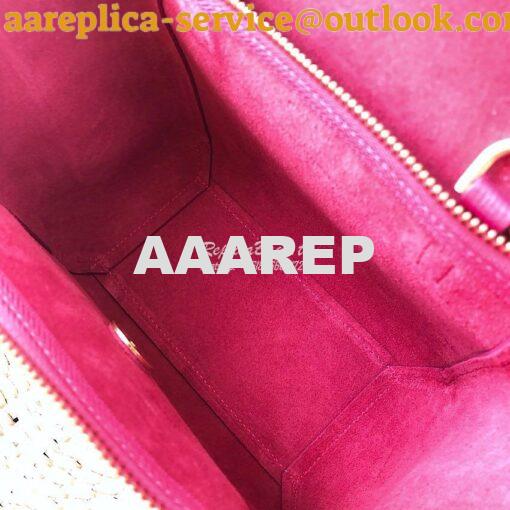 Replica Celine Nano Belt Bag Pink Grained Calfskin 185003 9