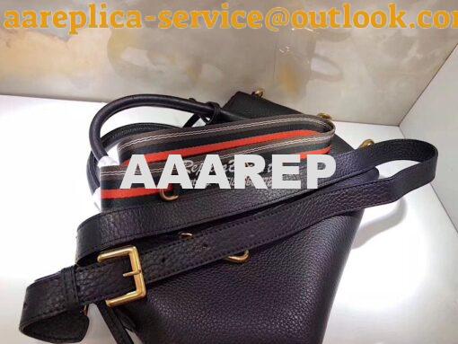 Replica Prada Daino Leather Tote Bag 1BA157 Black 7