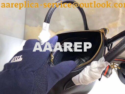 Replica Prada Daino Leather Tote Bag 1BA157 Black 8