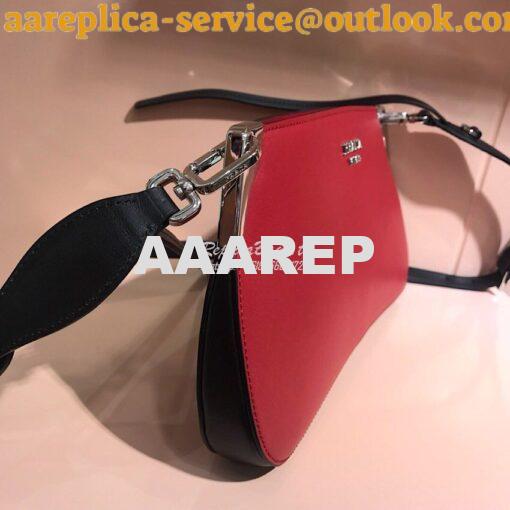 Replica Prada Sidonie Leather Shoulder Bag Red 3