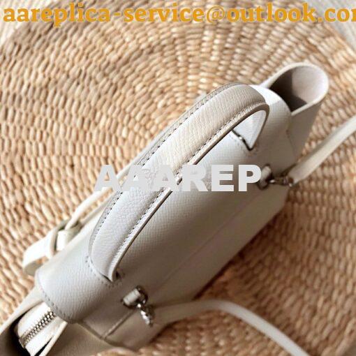 Replica Celine Nano Belt Bag White Grained Calfskin 185003 4