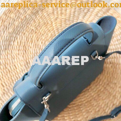 Replica Celine Nano Belt Bag Slate Blue Grained Calfskin 185003 3