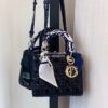 Replica Celine Small C Charm Bag In Quilted Calfskin 188363 Black 10