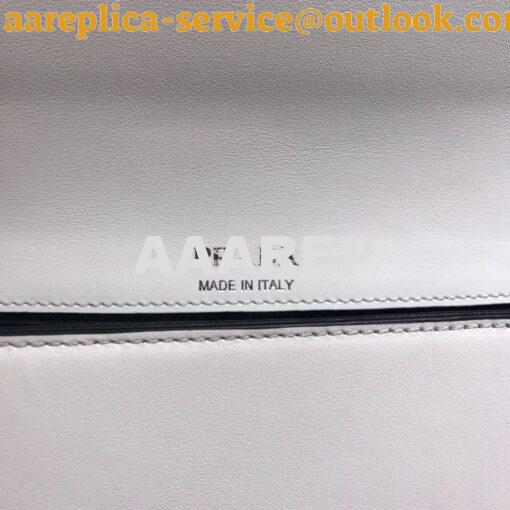 Replica Prada Sidonie leather shoulder bag 1BD168 White 8