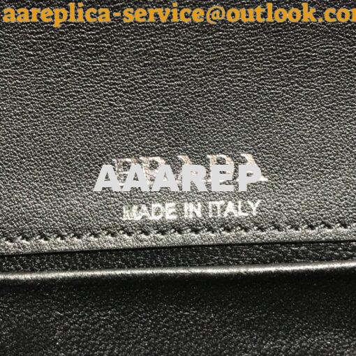 Replica Prada Sidonie leather shoulder bag 1BD168 Black 9