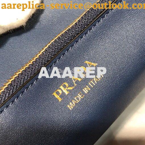 Replica Prada Monochrome Saffiano leather bag 1ba156 Navy 8