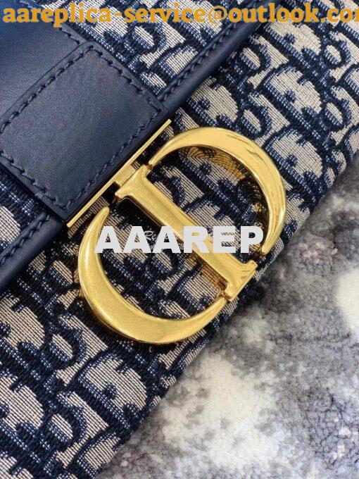 Replica Dior 30 Montaigne Oblique Jacquard Canvas Clutch Chain Bag M92 8