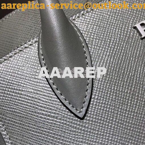 Replica Prada Monochrome Saffiano leather bag 1ba156 Grey 5