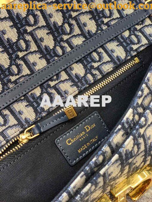 Replica Dior 30 Montaigne Oblique Jacquard Canvas Clutch Chain Bag M92 10
