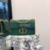 Replica Dior 30 Montaigne Grained Calfskin Bag with Chain M9208 Blue 18