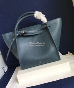 Replica Celine Big Bag With Long Strap In Smooth Calfskin Blue 183313