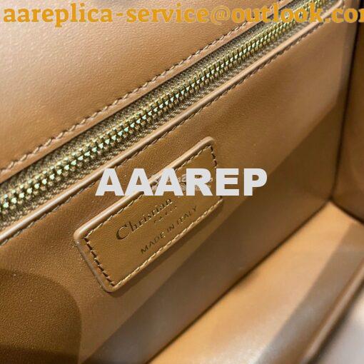 Replica Dior 30 Montaigne Calfskin Bag in Brown 8
