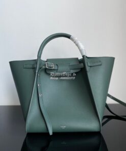 Replica Celine Big Bag With Long Strap In Smooth Calfskin Green 183313