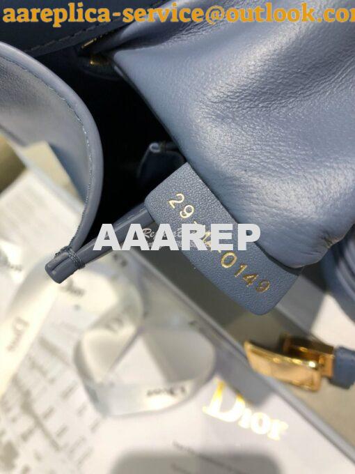 Replica Dior 30 Montaigne Calfskin Bag in Denim Blue 11