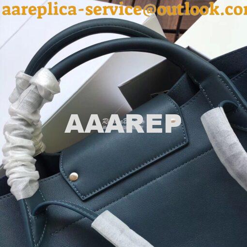 Replica Celine Big Bag With Long Strap In Smooth Calfskin Blue 183313 10